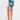 American Bazi Contrast Patched Frayed Denim Distressed Skirts - 33 Vibes LLC