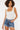 Kancan Distressed Button Fly Denim Shorts – High-Rise Raw Hem Summer Staple - 33 Vibes LLC