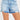 RISEN High Rise Distressed Hem Denim Shorts - 33 Vibes LLC
