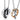 Stainless Steel Couple Necklace Set – Korean Style His &amp; Hers Geometric Pendant (Black &amp; Rose Gold) - 33 Vibes LLC