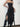 Fringe Dress – Black Bodycon with Large Striped Wavy Fringed Bottom - 33 Vibes LLC