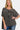 Zenana Washed Texture Half Button T-Shirt - 33 Vibes LLC