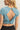 Cutout Back Short Sleeve Tee – Blue Twist-Back Style for Everyday Cool - 33 Vibes LLC